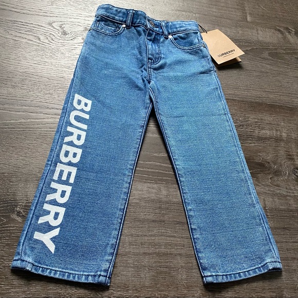 NWT Burberry Toddler Uni-Sex Japanese Denim Jeans - Picture 2 of 11